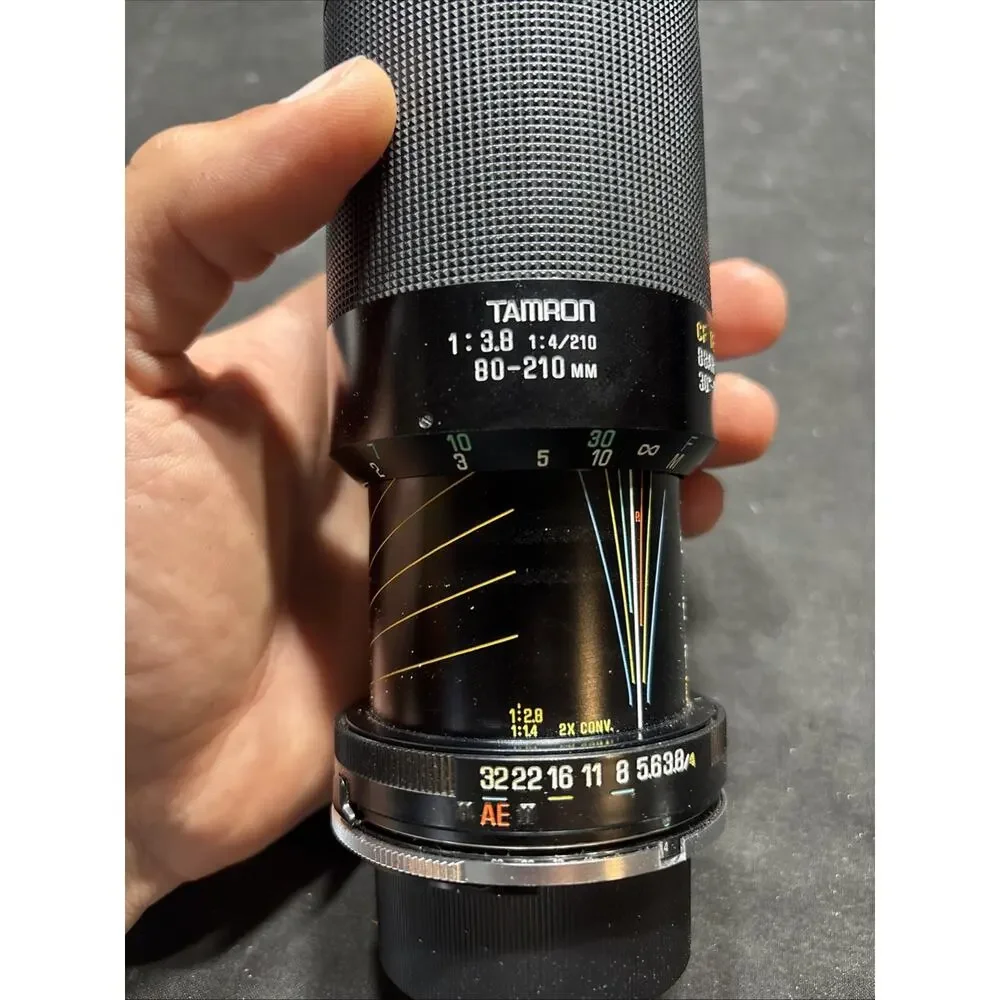 Tamron Adaptall 2 80-210mm f/3.8-4 CF Tele Macro BBAR MC Lens Nikon Case